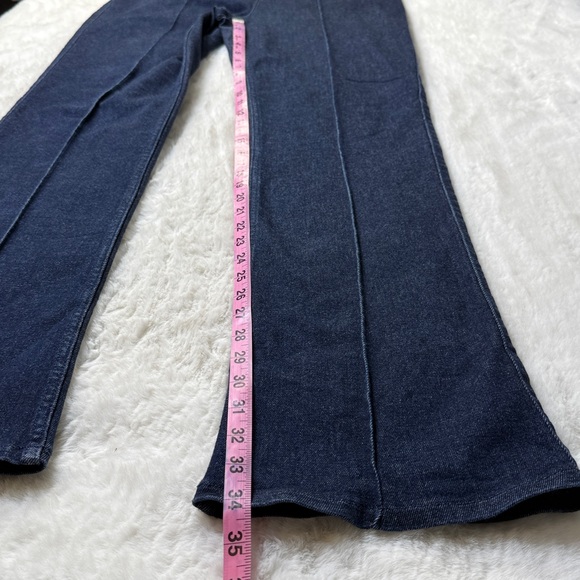 SPANX Jeans XL Tall Dark Everywear Zero Waistband Micro Flare TummyTamer Shaping - Picture 7 of 17